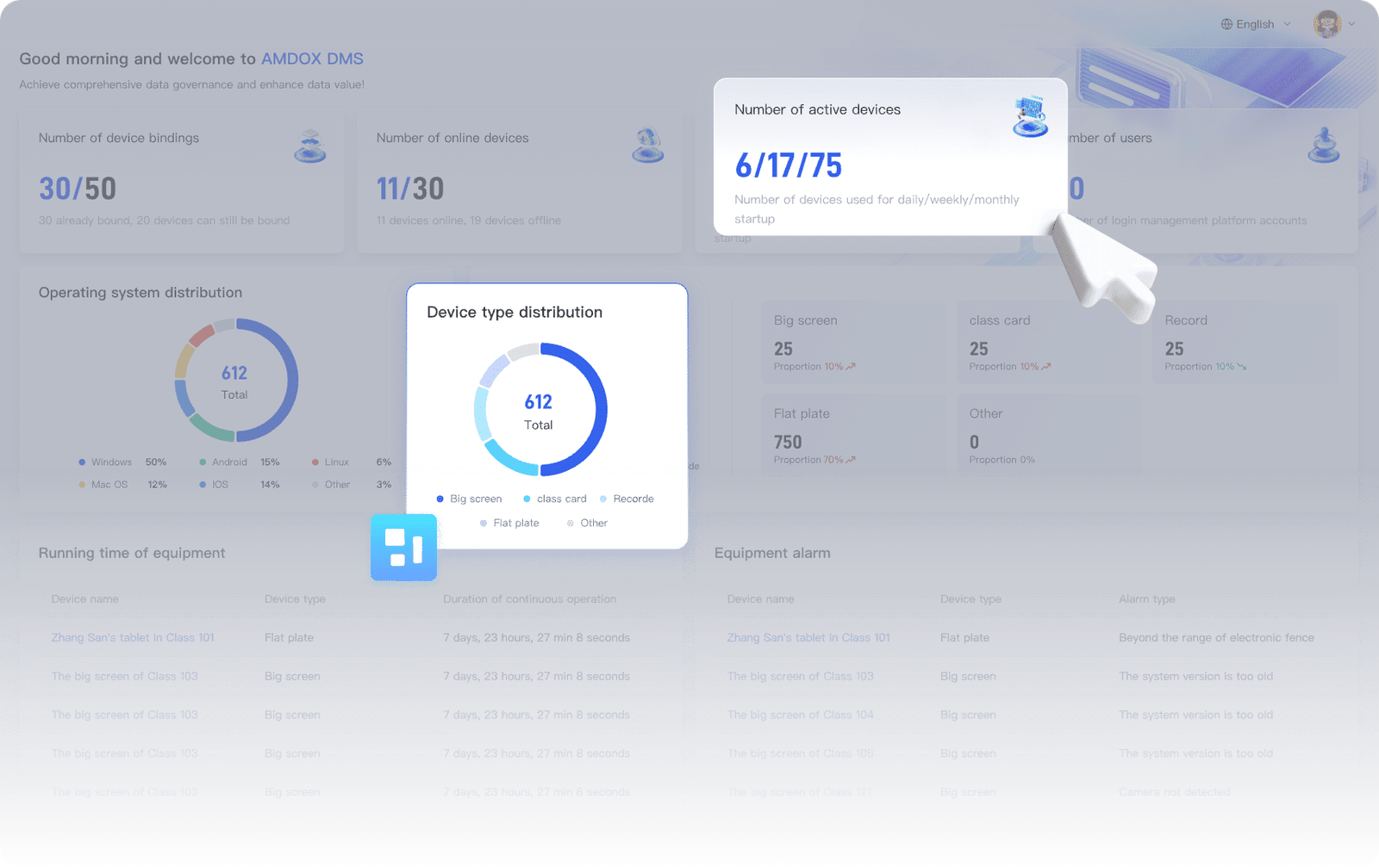 Amdox-DMS（Devices Management System）-Achieve full control over devices anytime, anywhere.